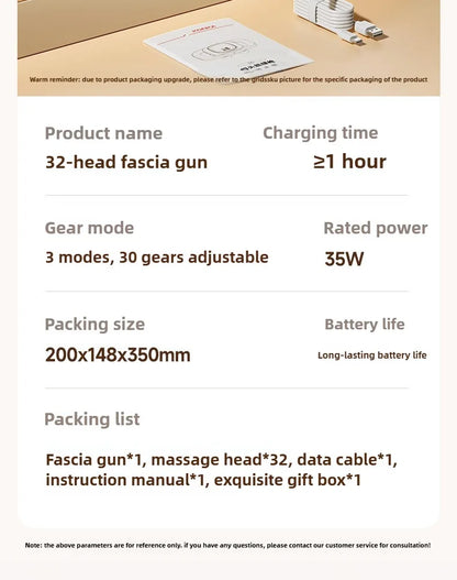 RelexyPro 32-Head Thermal Fascia Gun